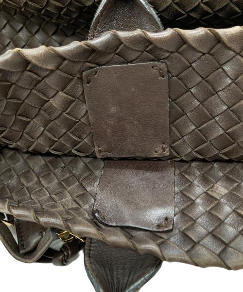 BOTTEGA VENETA（ボッテガベネタ）BOTTEGA VENETA (ボッテガベネタ) イントレチャート カバMM トートバッグ 115664 V9131 2040 ブラウンの古着・服飾アイテム
