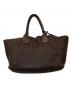 BOTTEGA VENETA (ボッテガベネタ) イントレチャート カバMM トートバッグ 115664 V9131 2040 ブラウン：120000円
