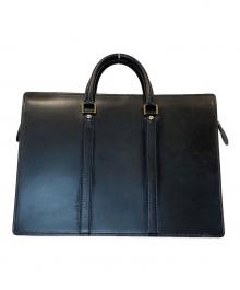 PORTER（ポーター）の古着「CROWN レザーブリーフケース 361-02339」｜ブラック