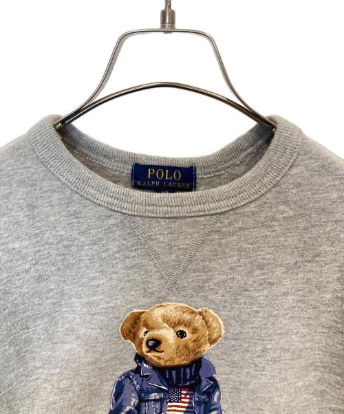 POLO RALPH LAUREN（ポロ・ラルフローレン）POLO RALPH LAUREN (ポロ・ラルフローレン) ポロベアスウェット グレー サイズ:Sの古着・服飾アイテム