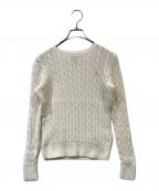 POLO RALPH LAURENポロ・ラルフローレン）の古着「ケーブルニット」｜ホワイト