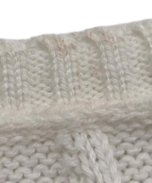 POLO RALPH LAUREN（ポロ・ラルフローレン）POLO RALPH LAUREN (ポロ・ラルフローレン) ケーブルニット ホワイト サイズ:Lの古着・服飾アイテム