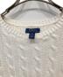 中古・古着 POLO RALPH LAUREN (ポロ・ラルフローレン) ケーブルニット ホワイト サイズ:L：7000円