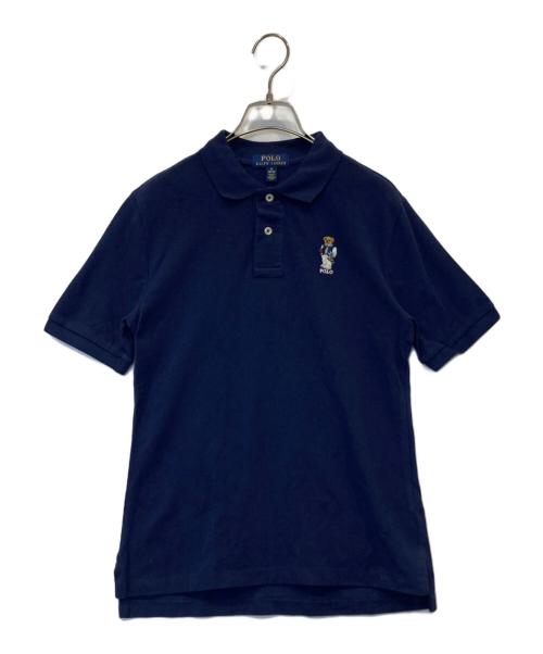 POLO RALPH LAUREN（ポロ・ラルフローレン）POLO RALPH LAUREN (ポロ・ラルフローレン) ポロベア刺繍ポロシャツ ネイビー サイズ:Mの古着・服飾アイテム