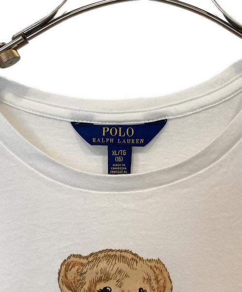 POLO RALPH LAUREN（ポロ・ラルフローレン）POLO RALPH LAUREN (ポロ・ラルフローレン) ポロベアカットソー ホワイト サイズ:XLの古着・服飾アイテム