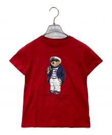 POLO RALPH LAUREN（ポロ・ラルフローレン）の古着「ポロベアカットソー」｜レッド