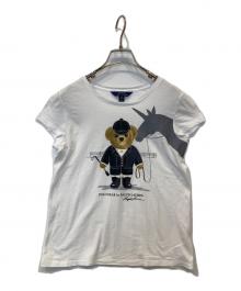 POLO RALPH LAUREN（ポロ・ラルフローレン）の古着「ポロベアカットソー」｜ホワイト
