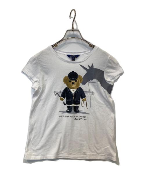 POLO RALPH LAUREN（ポロ・ラルフローレン）POLO RALPH LAUREN (ポロ・ラルフローレン) ポロベアカットソー ホワイト サイズ:Lの古着・服飾アイテム