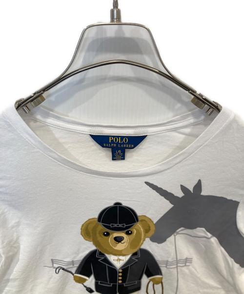 POLO RALPH LAUREN（ポロ・ラルフローレン）POLO RALPH LAUREN (ポロ・ラルフローレン) ポロベアカットソー ホワイト サイズ:Lの古着・服飾アイテム