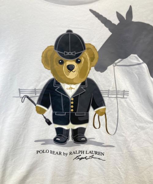 POLO RALPH LAUREN（ポロ・ラルフローレン）POLO RALPH LAUREN (ポロ・ラルフローレン) ポロベアカットソー ホワイト サイズ:Lの古着・服飾アイテム