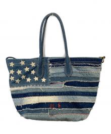 POLO BY RALPH LAUREN（ポロ バイ ラルフローレン）の古着「フラッグデニムベルポートバッグ」｜インディゴ