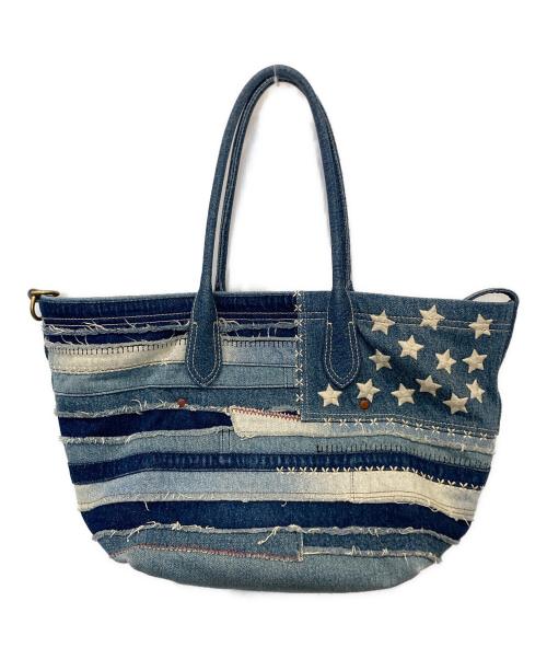 POLO BY RALPH LAUREN（ポロ バイ ラルフローレン）POLO BY RALPH LAUREN (ポロ バイ ラルフローレン) フラッグデニムベルポートバッグ インディゴ サイズ:FREEの古着・服飾アイテム