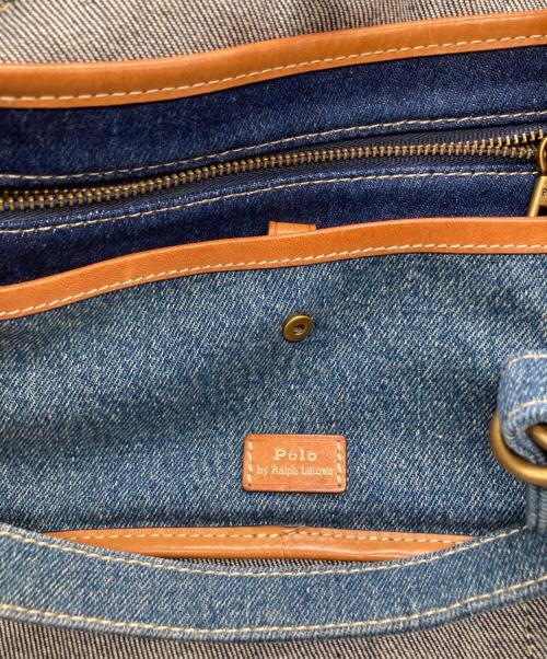 POLO BY RALPH LAUREN（ポロ バイ ラルフローレン）POLO BY RALPH LAUREN (ポロ バイ ラルフローレン) フラッグデニムベルポートバッグ インディゴ サイズ:FREEの古着・服飾アイテム