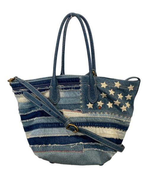 POLO BY RALPH LAUREN（ポロ バイ ラルフローレン）POLO BY RALPH LAUREN (ポロ バイ ラルフローレン) フラッグデニムベルポートバッグ インディゴ サイズ:FREEの古着・服飾アイテム