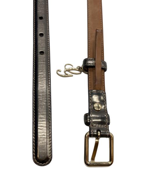 GUCCI（グッチ）GUCCI (グッチ) チャーム付ベルト　201789 シルバーの古着・服飾アイテム