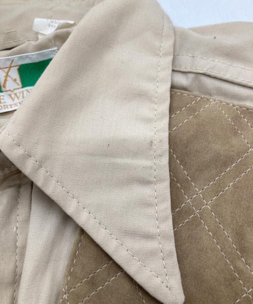 GAME WINNER（ゲーム・ウィナー）GAME WINNER (ゲーム・ウィナー) レザーパッチハンティングジャケット ベージュ サイズ:Mの古着・服飾アイテム