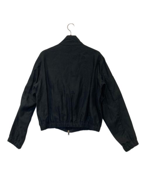 gabriela coll garments（ガブリエラコールガーメンツ）GABRIELA COLL GARMENTS (ガブリエラコールガーメンツ) NO.311 Linen Pocket Zipper Jacket ナンバー311リネンポケットジッパージャケット 311 ブラック サイズ:2の古着・服飾アイテム