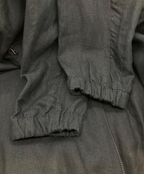 gabriela coll garments（ガブリエラコールガーメンツ）GABRIELA COLL GARMENTS (ガブリエラコールガーメンツ) NO.311 Linen Pocket Zipper Jacket ナンバー311リネンポケットジッパージャケット 311 ブラック サイズ:2の古着・服飾アイテム