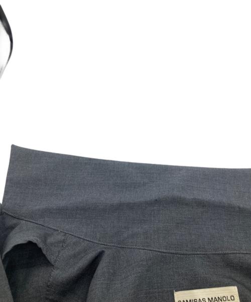 camisas manolo（カミサス マノロ）CAMISAS MANOLO (カミサス マノロ) GREY BUENAS NOCHES SHIRT グレーブエナスノチェスシャツ グレー サイズ:46の古着・服飾アイテム