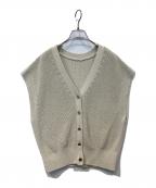 Nobleノーブル）の古着「Newペーパーヤーンベスト」｜ベージュ