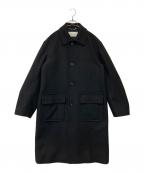 DRIES VAN NOTENドリスヴァンノッテン）の古着「Wool Twill Overcoat ウールツイルオーバーコート 252-020209-2216-900」｜ブラック