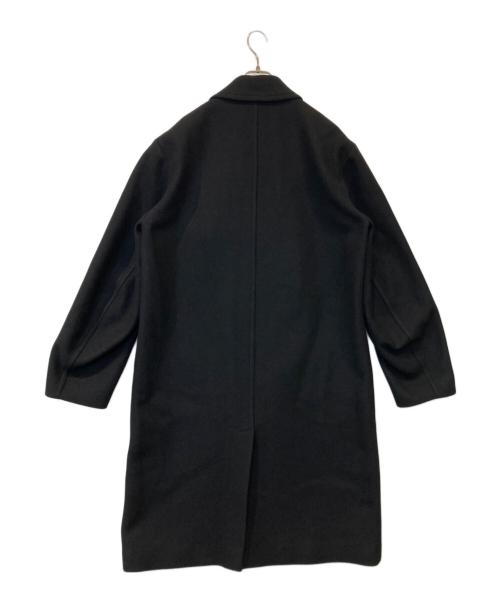 DRIES VAN NOTEN（ドリスヴァンノッテン）DRIES VAN NOTEN (ドリスヴァンノッテン) Wool Twill Overcoat ウールツイルオーバーコート 252-020209-2216-900 ブラック サイズ:Sの古着・服飾アイテム