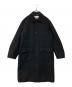 DRIES VAN NOTEN（ドリスヴァンノッテン）の古着「Wool Twill Overcoat ウールツイルオーバーコート 252-020209-2216-900」｜ブラック