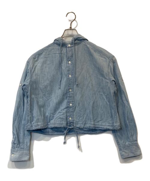 POLO BY RALPH LAUREN（ポロ バイ ラルフローレン）POLO BY RALPH LAUREN (ポロ バイ ラルフローレン) デニムシャンブレーパーカー インディゴ サイズ:XSの古着・服飾アイテム