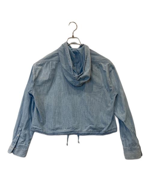 POLO BY RALPH LAUREN（ポロ バイ ラルフローレン）POLO BY RALPH LAUREN (ポロ バイ ラルフローレン) デニムシャンブレーパーカー インディゴ サイズ:XSの古着・服飾アイテム