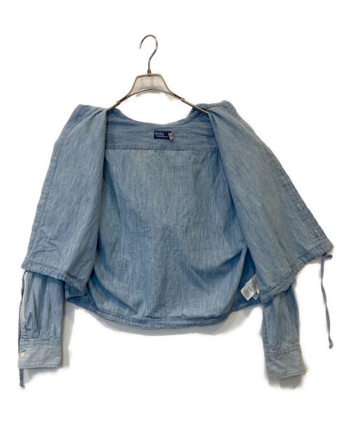 POLO BY RALPH LAUREN（ポロ バイ ラルフローレン）POLO BY RALPH LAUREN (ポロ バイ ラルフローレン) デニムシャンブレーパーカー インディゴ サイズ:XSの古着・服飾アイテム