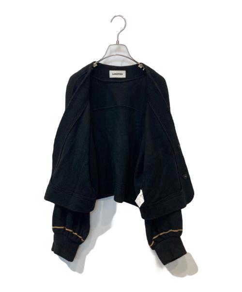 LOKITHO（ロキト）LOKITHO (ロキト) STUDIOUS別注 コードエンブロイダリーニットカーディガン ブラック サイズ:2の古着・服飾アイテム