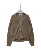 SLOBE IENAスローブ イエナ）の古着「リネン混シアーカーディガン　25080912279030」｜ブラウン
