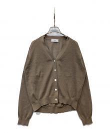 SLOBE IENA（スローブ イエナ）の古着「リネン混シアーカーディガン　25080912279030」｜ブラウン