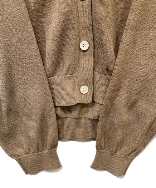 SLOBE IENA（スローブ イエナ）SLOBE IENA (スローブ イエナ) リネン混シアーカーディガン　25080912279030 ブラウン サイズ:FREEの古着・服飾アイテム
