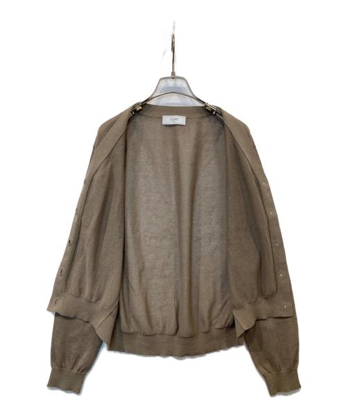 SLOBE IENA（スローブ イエナ）SLOBE IENA (スローブ イエナ) リネン混シアーカーディガン　25080912279030 ブラウン サイズ:FREEの古着・服飾アイテム