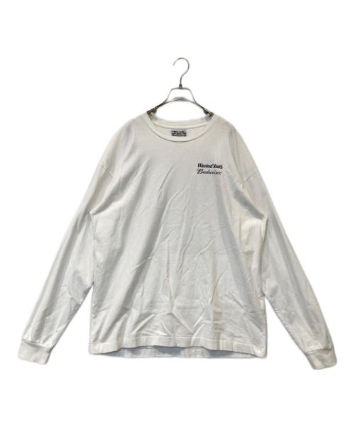 WASTED YOUTH（ウェイステッドユース）Wasted Youth (ウェイステッドユース) BUDWEISER (バドワイザー) ロングスリーブTシャツ ホワイト サイズ:XLの古着・服飾アイテム