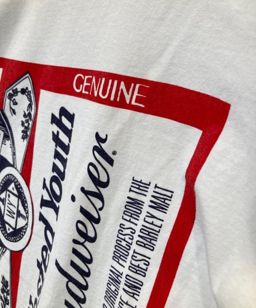WASTED YOUTH（ウェイステッドユース）Wasted Youth (ウェイステッドユース) BUDWEISER (バドワイザー) ロングスリーブTシャツ ホワイト サイズ:XLの古着・服飾アイテム