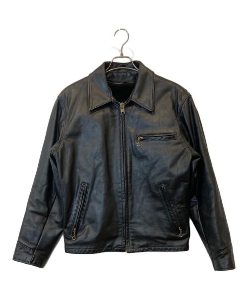 Schott（ショット）Schott (ショット) ボアライナー付シングルライダースジャケット　AT101 ブラック サイズ:40の古着・服飾アイテム