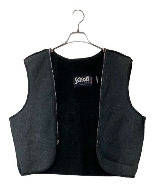 Schott（ショット）Schott (ショット) ボアライナー付シングルライダースジャケット　AT101 ブラック サイズ:40の古着・服飾アイテム