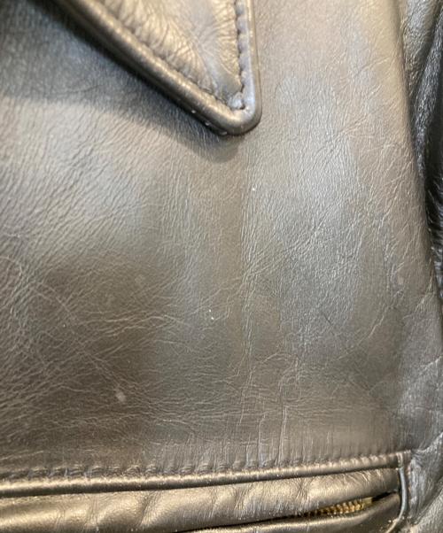 Schott（ショット）Schott (ショット) ボアライナー付シングルライダースジャケット　AT101 ブラック サイズ:40の古着・服飾アイテム