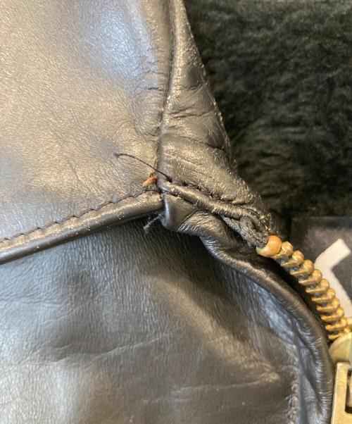 Schott（ショット）Schott (ショット) ボアライナー付シングルライダースジャケット　AT101 ブラック サイズ:40の古着・服飾アイテム