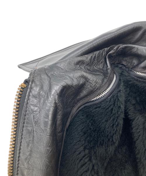 Schott（ショット）Schott (ショット) ボアライナー付シングルライダースジャケット　AT101 ブラック サイズ:40の古着・服飾アイテム
