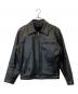 Schott（ショット）の古着「ボアライナー付シングルライダースジャケット　AT101」｜ブラック