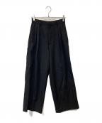 ETRE TOKYOエトレトウキョウ）の古着「ワークディテールワイドパンツ　1224620128-0」｜ブラック