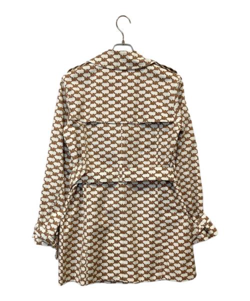 MICHAEL KORS（マイケル・コース）MICHAEL KORS (マイケル・コース) トレンチコート　JS320668ZY アイボリー サイズ:Mの古着・服飾アイテム