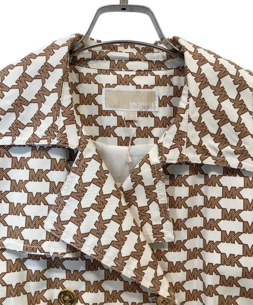 MICHAEL KORS（マイケル・コース）MICHAEL KORS (マイケル・コース) トレンチコート　JS320668ZY アイボリー サイズ:Mの古着・服飾アイテム
