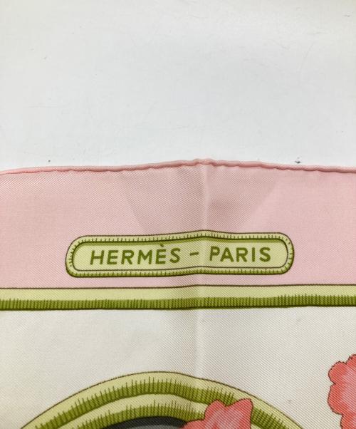 HERMES（エルメス）HERMES (エルメス) シルクスカーフ ライトピンクの古着・服飾アイテム