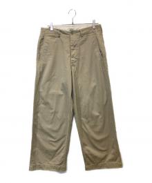 gold（ゴールド）の古着「SELVEDGE WEAPON WIDE TROUSERS　GL42426」｜ベージュ