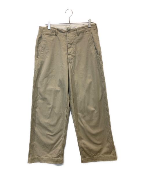 gold（ゴールド）gold (ゴールド) SELVEDGE WEAPON WIDE TROUSERS　GL42426 ベージュ サイズ:Lの古着・服飾アイテム