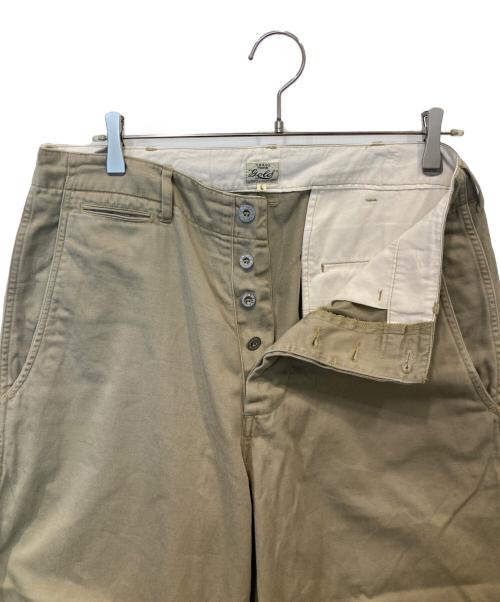 gold（ゴールド）gold (ゴールド) SELVEDGE WEAPON WIDE TROUSERS　GL42426 ベージュ サイズ:Lの古着・服飾アイテム